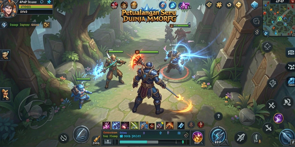 Gameplay seru dalam dunia fantastis 4P4P.