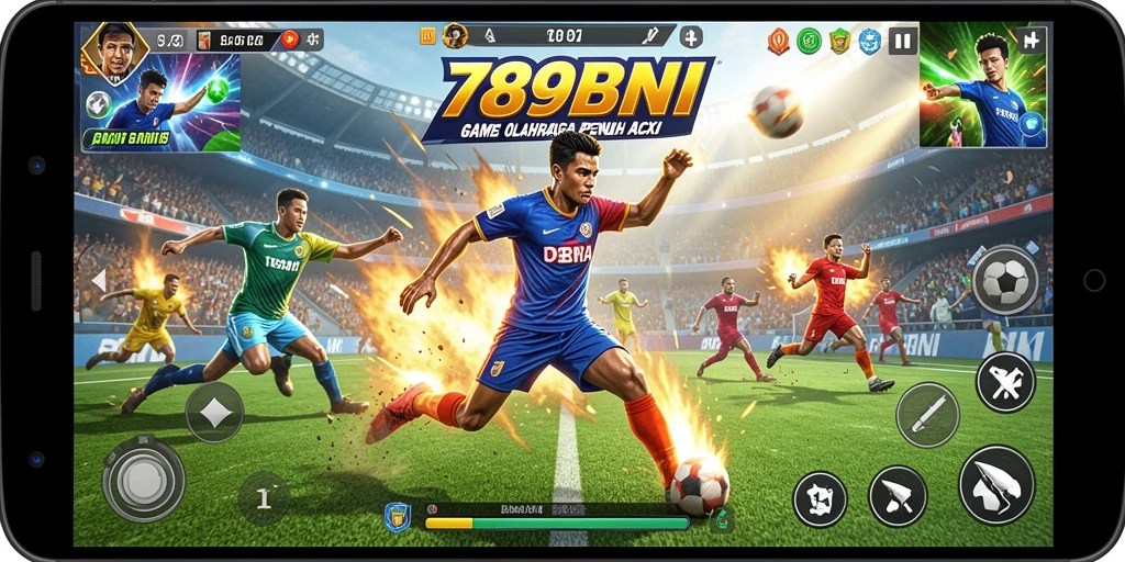 Tangkapan layar utama <strong>789BNI</strong> menunjukkan gameplay olahraga yang seru.