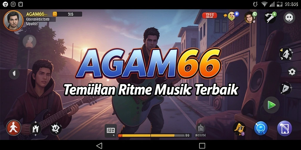 Screenshot gameplay AGAM66 yang menampilkan interaksi musik yang seru.