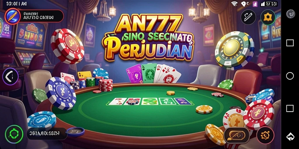 Tampilan gameplay Kasino AN777 yang menarik dan menghibur.