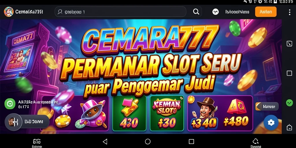 Tampilan gameplay menarik CEMARA777 dengan grafik slot yang menawan.