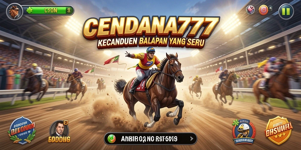 Gameplay Racing mendebarkan dari CENDANA777 dengan lintasan yang menantang.
