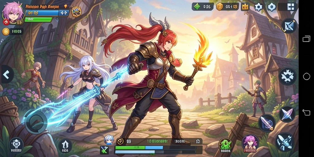 Tampilan gameplay menawan dari dunia anime di HR89.