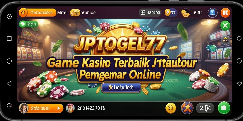 Tampilan bermain di aplikasi Kasino JPTOGEL77 yang mengasyikkan.