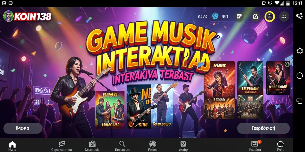 Screenshot KOIN138 menunjukkan gameplay bernyanyi yang interaktif dan menyenangkan.