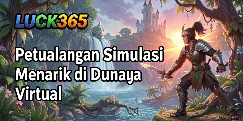 Screenshot utama LUCK365 menunjukkan visual gameplay yang menawan.