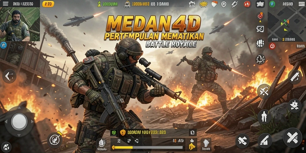 Gameplay Battle Royale yang intens di MEDAN4D dengan aksi mendebarkan.
