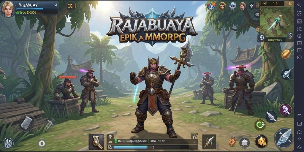 Tampilan gameplay seru RAJABUAYA dalam petualangan MMORPG.