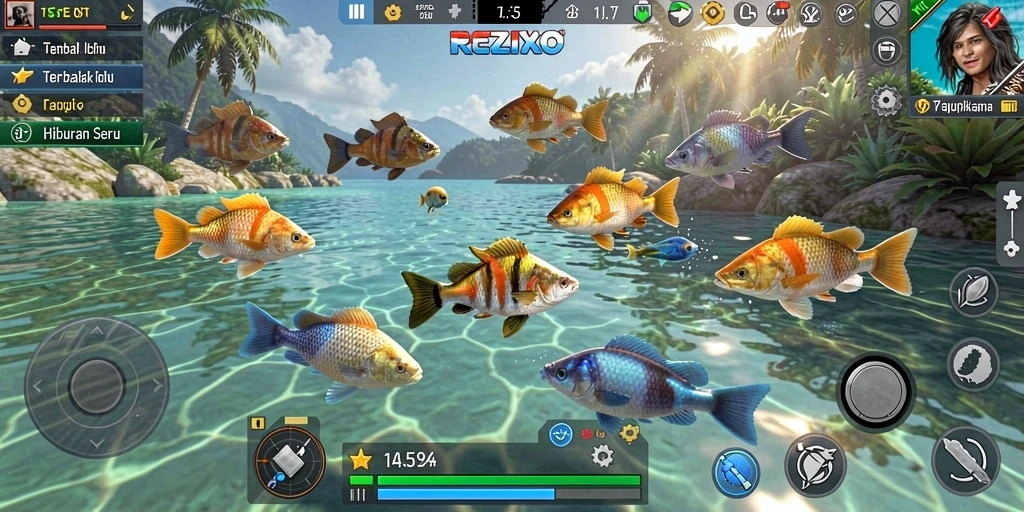 Gameplay seru Tembak Ikan di REZIXO.