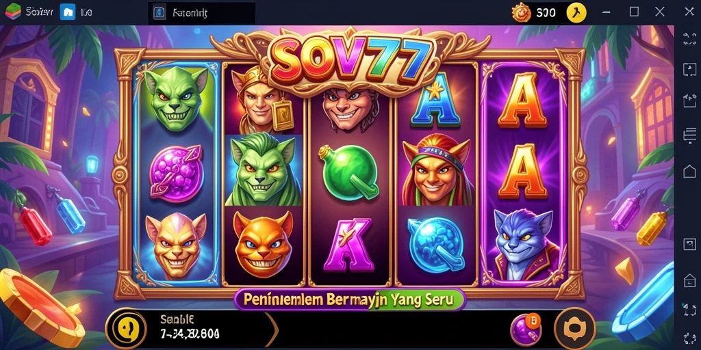 Screenshot utama SOV777 menampilkan gameplay mesin slot yang seru dan menarik.
